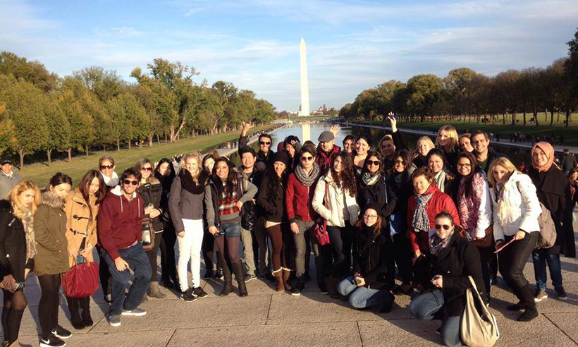 Student Group at the National Mall, Washington DC One of our student tour groups at the National Mall, Washington DC.